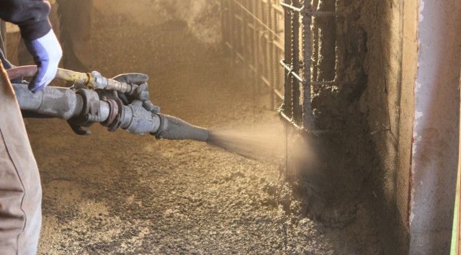 AAA Concrete Pumping truck-mounted line pump on a job site